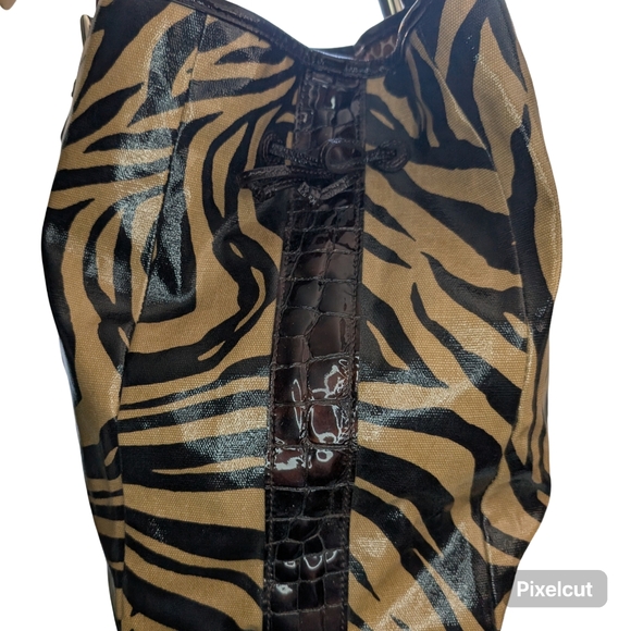 Brighton Zebra Print Tote Bag Africa Stories - Picture 13 of 15